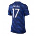 Frankrike William Saliba #17 Hjemmedrakt Dame VM 2026 Korte ermer Frankrike William Saliba #17 Hjemmedrakt Dame VM 2026 Korte ermer